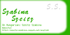 szabina szeitz business card